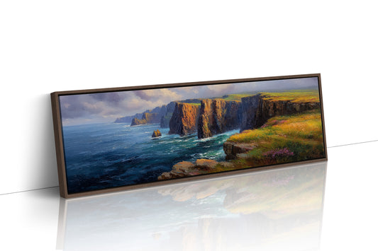 Sunlit Cliffs Above the Northern Sea