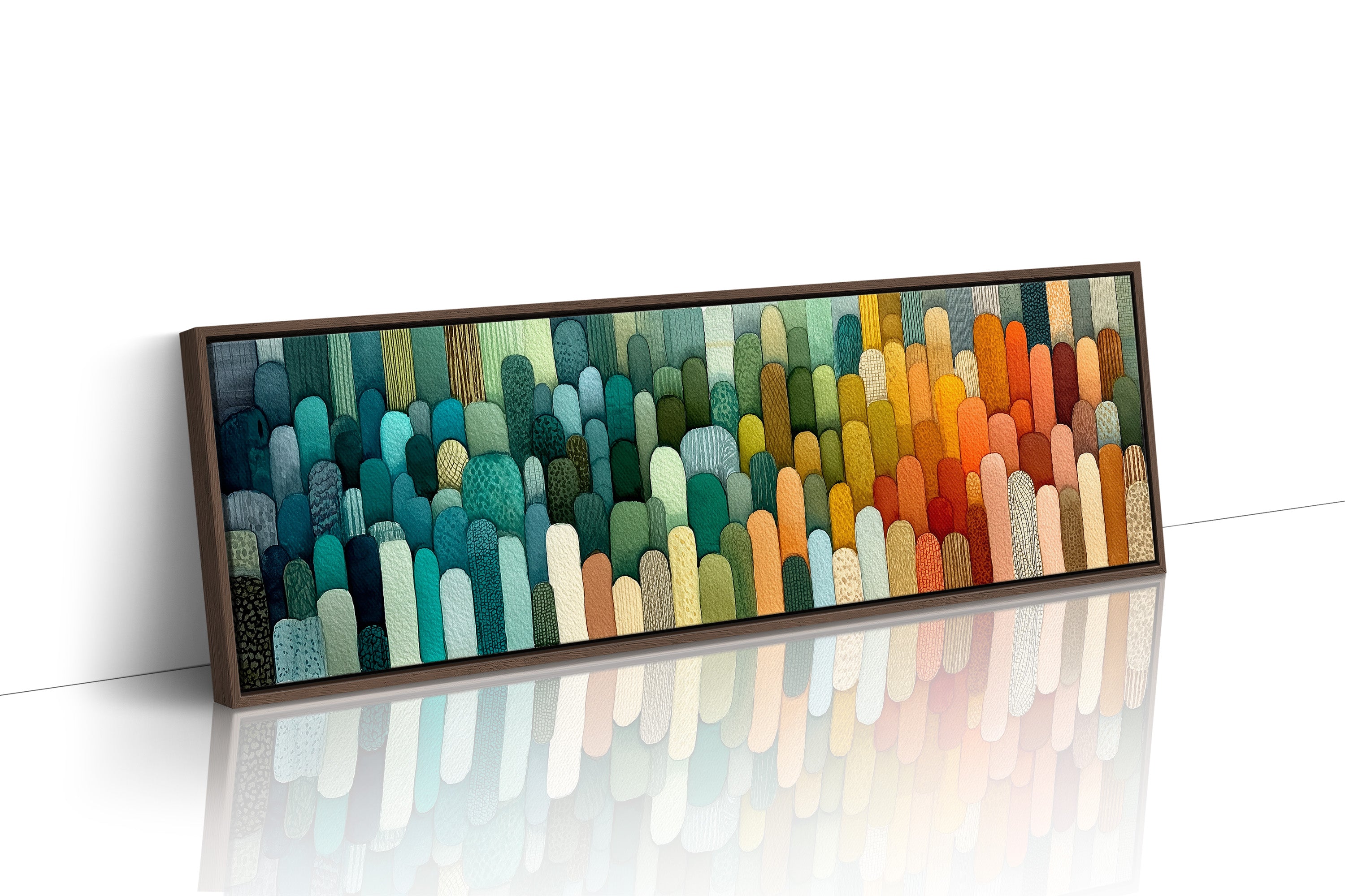 Hills of Color in Gentle Rows