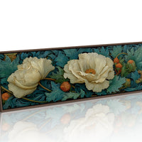 Ivory Petals in Verdant Drift