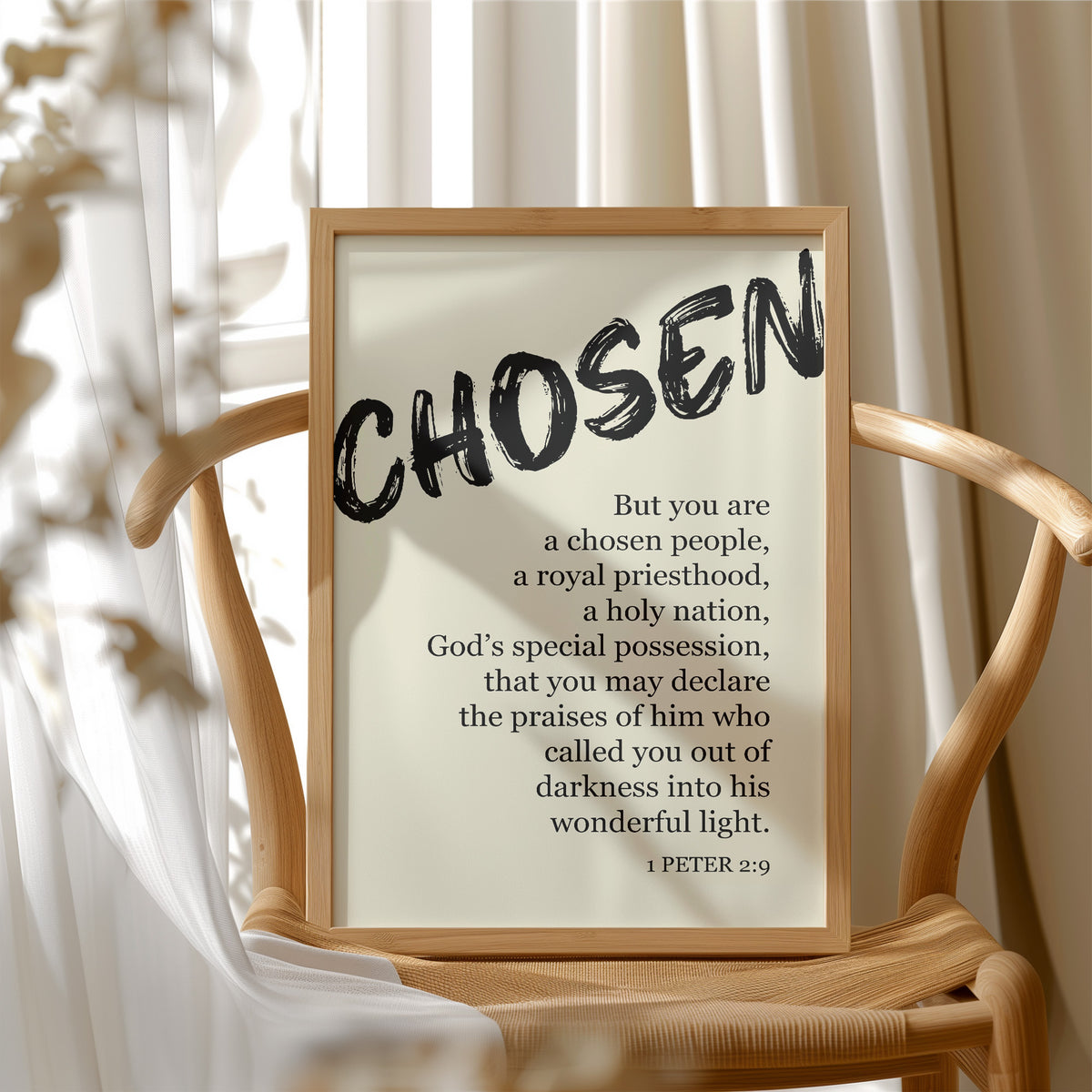 Chosen: Brushstroke Scripture Art