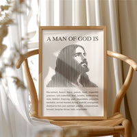 A Man of God: Ivory Line Portrait