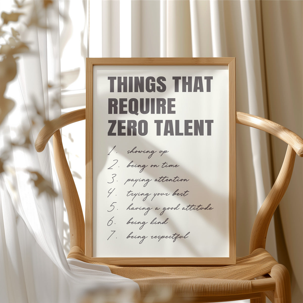 Things That Require Zero Talent