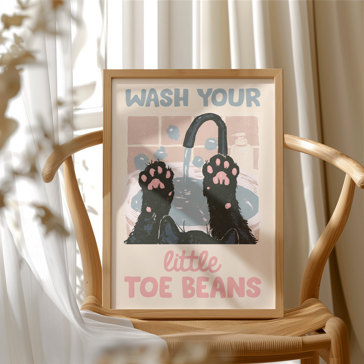 Hygiene Reminder, Paws Up Edition