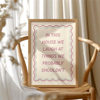 Questionable Humor, Wavy Frame Included