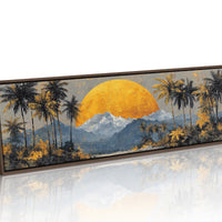 Golden Sun Beyond The Palms