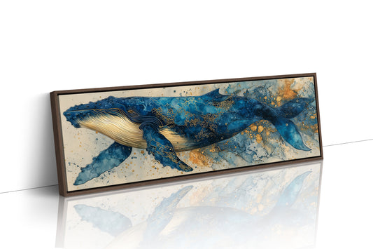 Midnight Whale In Golden Tides