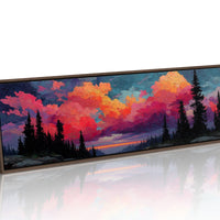 Crimson Skies Over Silent Pines