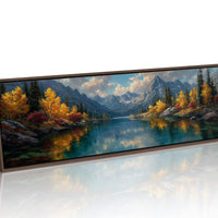Autumn Reflections Beneath Alpine Peaks