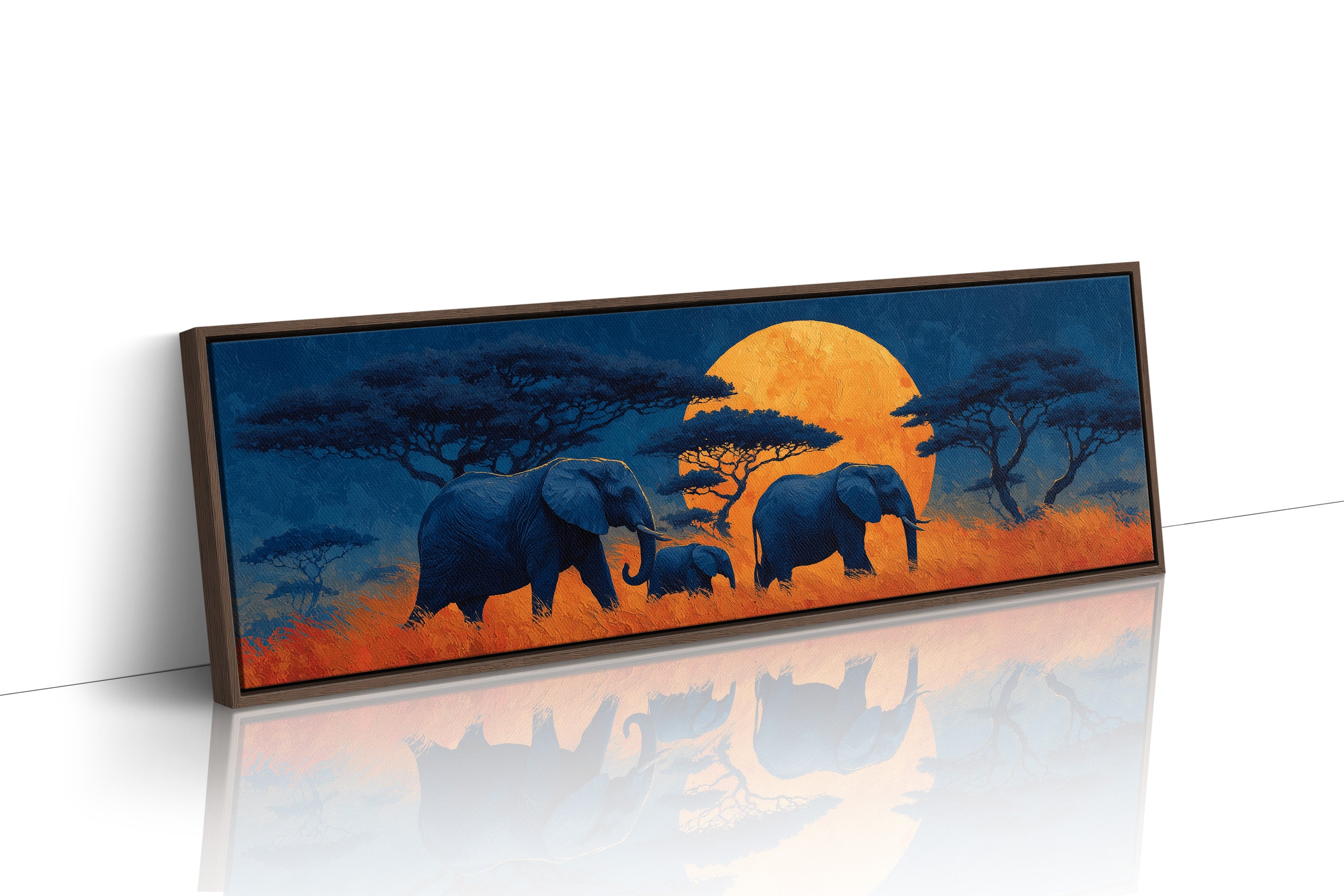 Silent Giants Beneath The Amber Moon