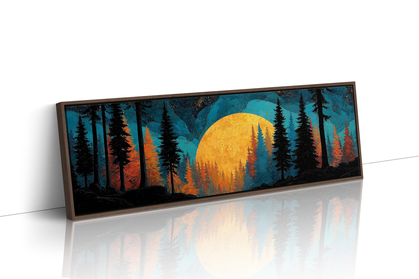 Golden Moon Over Timberline