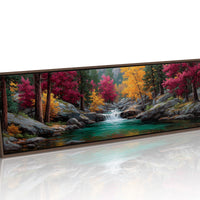 Autumn Waters Through Crimson Pines