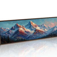 Crimson Light on Alpine Peaks