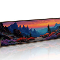 Desert Glow Beyond the Cliffs