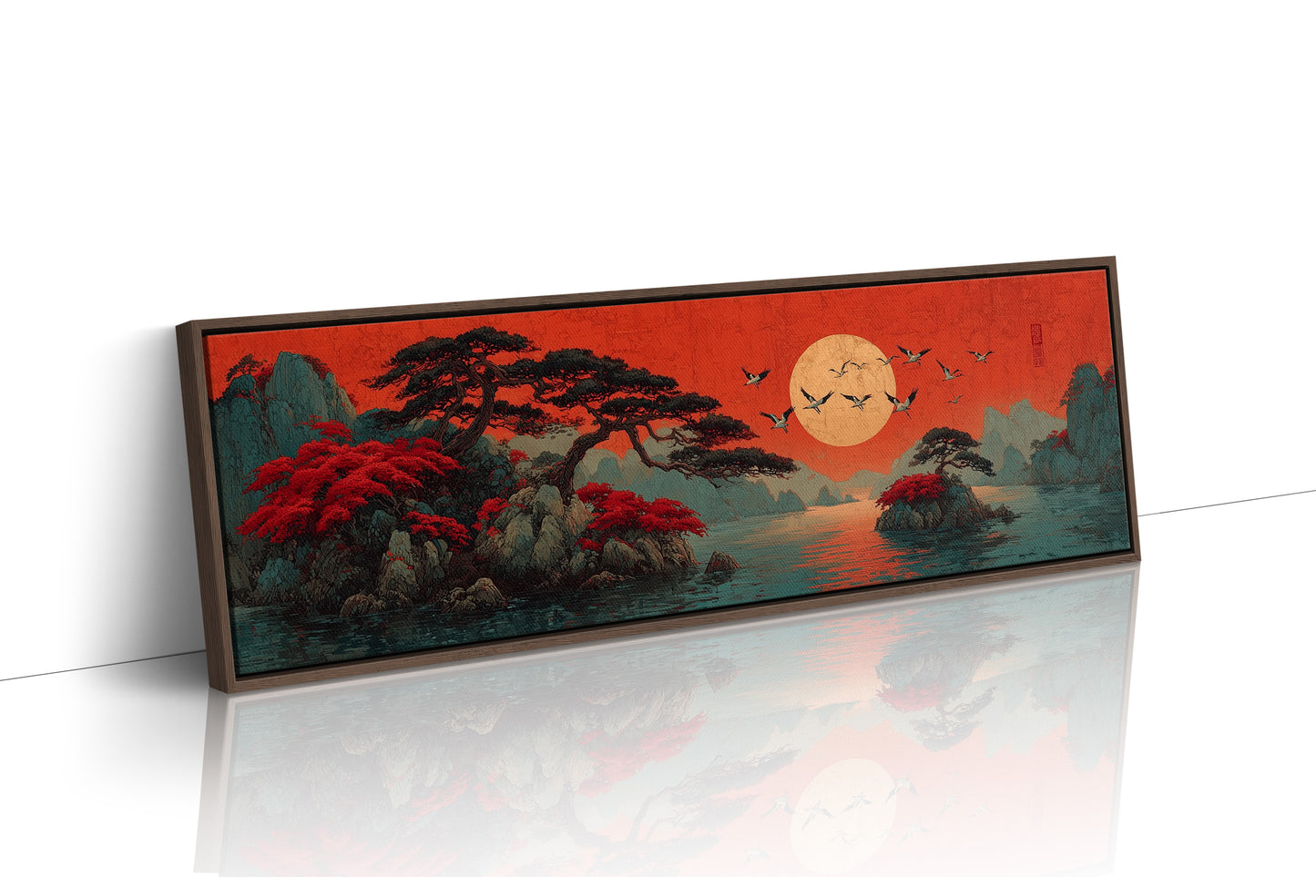 Crimson Sun Over Quiet Isles
