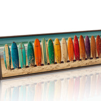 Vintage Surfboard Rainbow