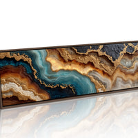 Teal and Gold Geode Flow
