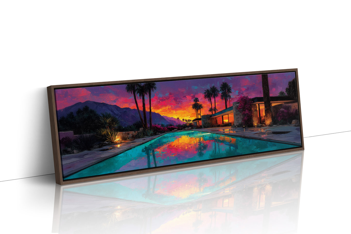Desert Sunset Poolside Glow