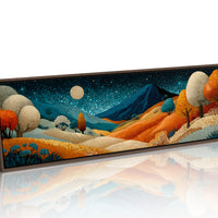 Midnight Hills In Ember Glow