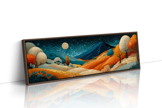 Midnight Hills In Ember Glow