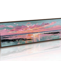 Blush Horizon Coastal Sunset