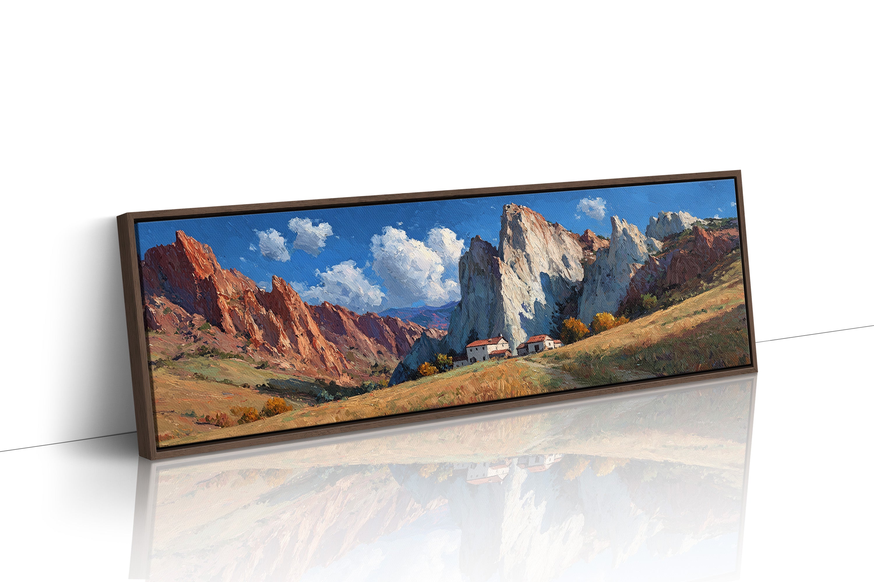 Valley Home Beneath Stone Giants