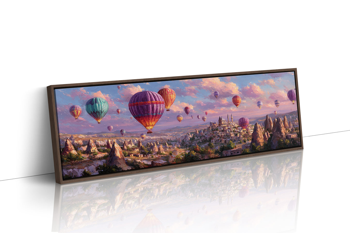 Balloons Rising Over Stone Valleys