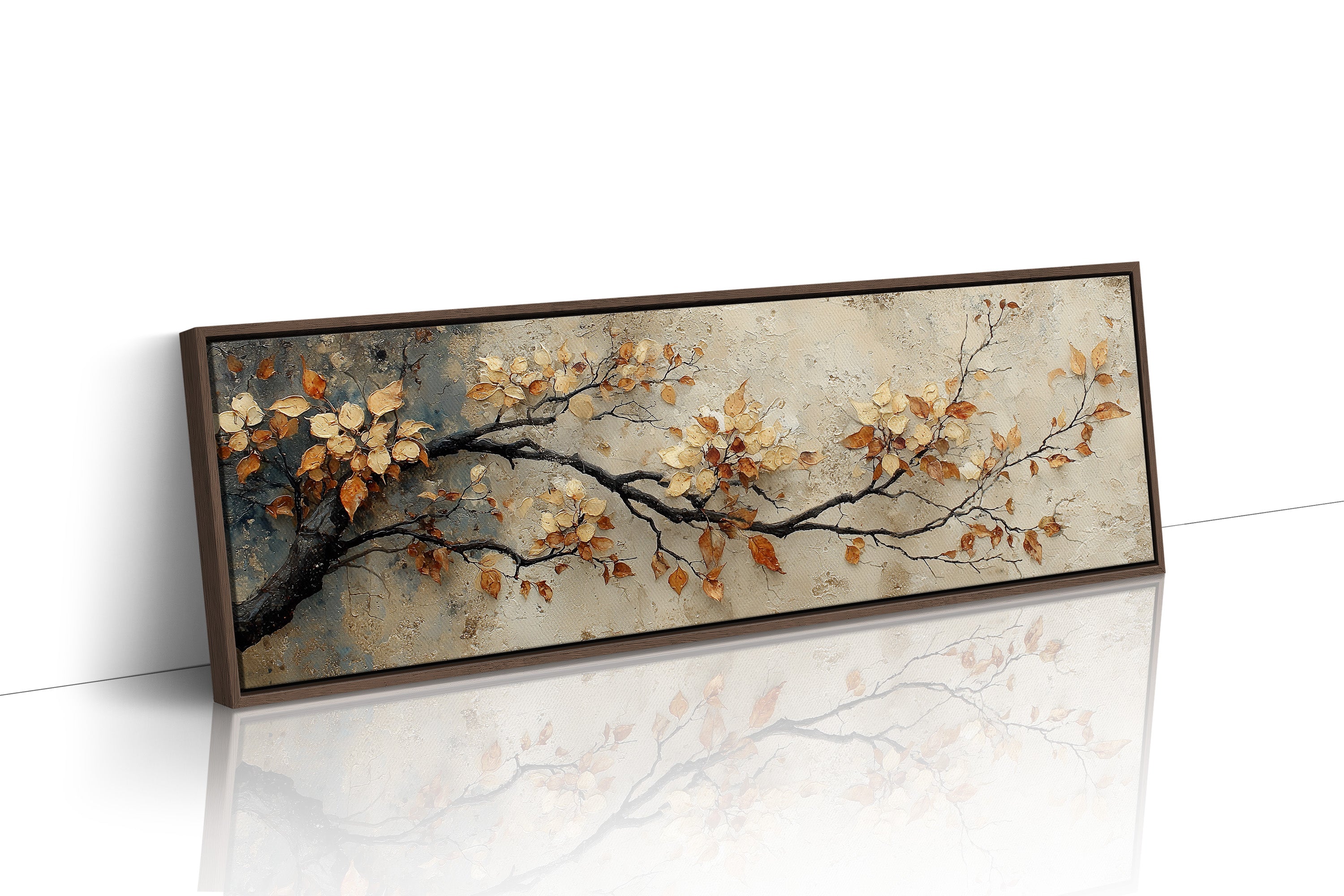 Golden Leaves On Quiet Branch