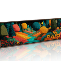 Colorful Dream Forest Under Starry Sky