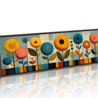 Mid Century Floral Garden in Retro Colors