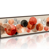 Terracotta Circles and Botanical Line Art