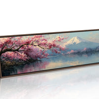 Cherry Blossoms and Mount Fuji Lake