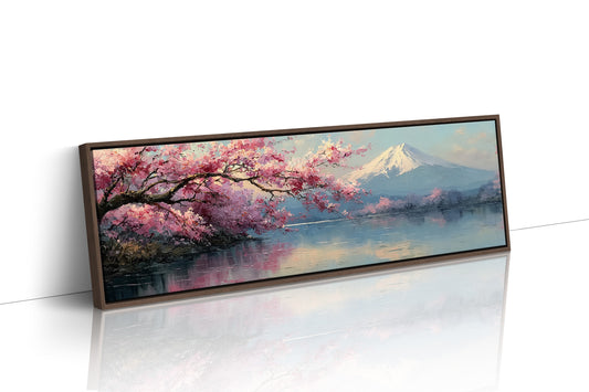 Cherry Blossoms and Mount Fuji Lake