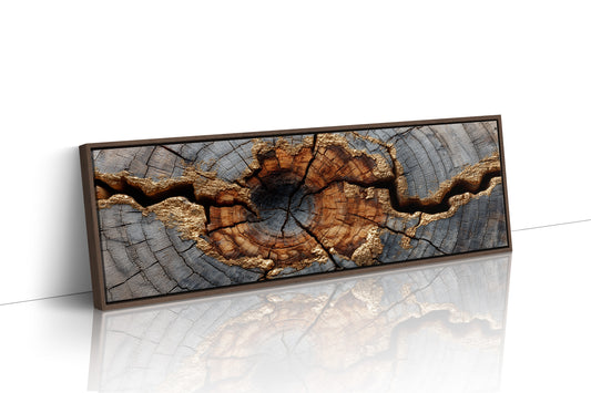 Gold Veins Through Ancient Wood