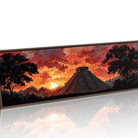 Sunset Over the Ancient Pyramid