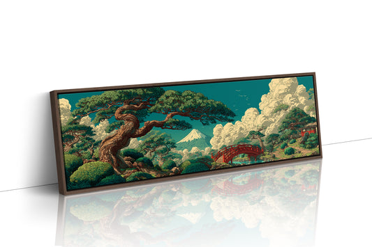 Mount Fuji Garden Bridge Landscape
