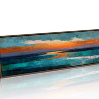 Abstract Ocean Sunset Horizon