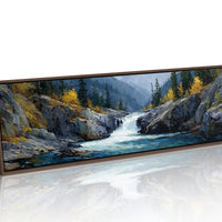 Mountain Waterfall Forest Landscape