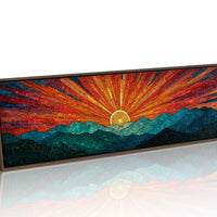 Radiant Sunrise Over Quiet Peaks