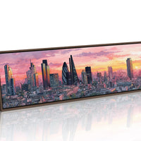 London Skyline In Sunset Glow