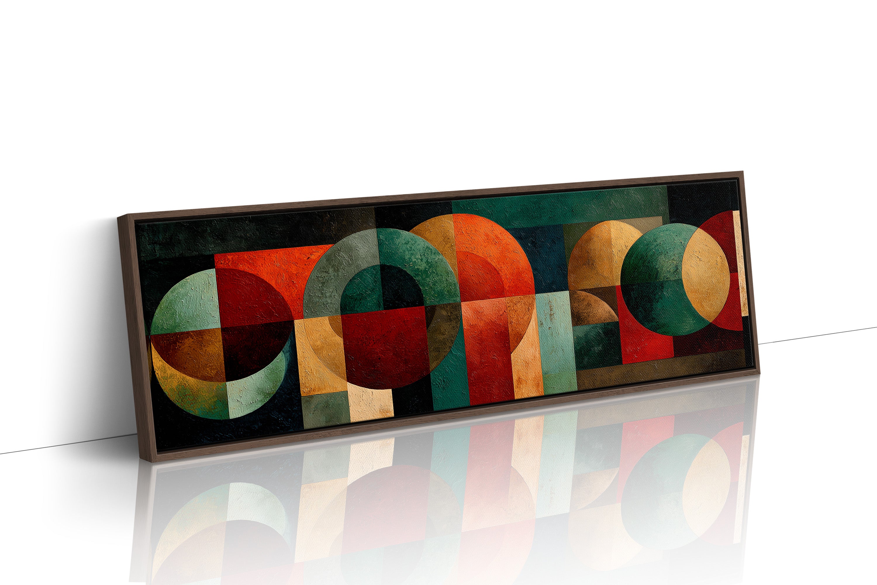Mid Century Geometry In Earth Tones