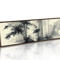 Misty Bamboo Grove Ink Landscape