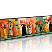 Vases of Sunlit Garden Color