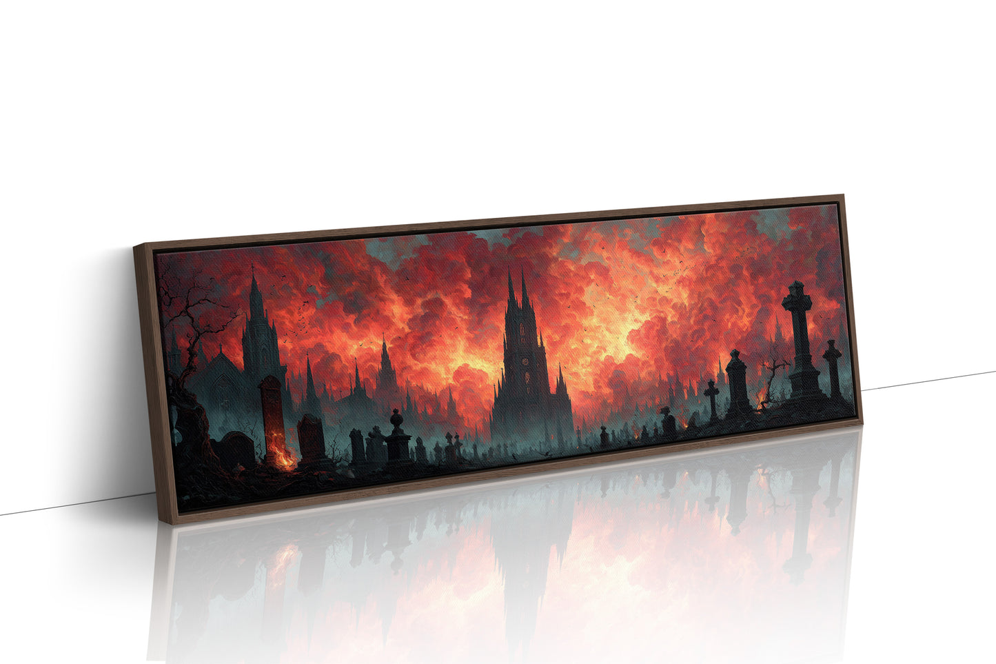 Cathedral Beneath a Burning Sky