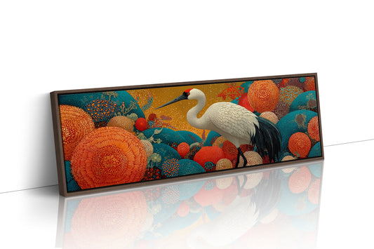 Crane Among the Coral Garden