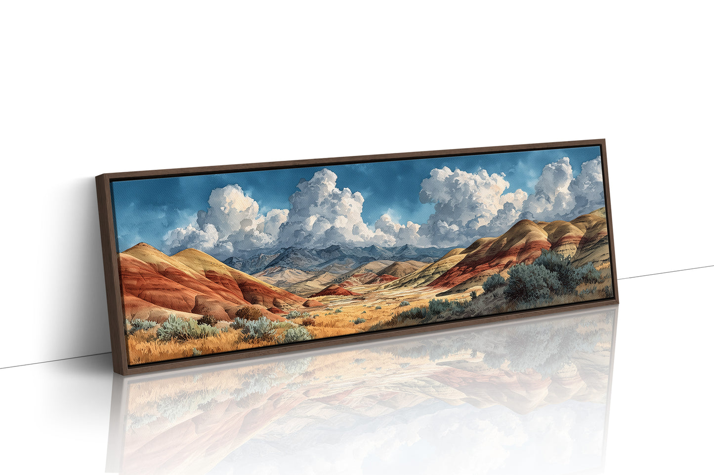 Painted Desert Beneath Towering Clouds
