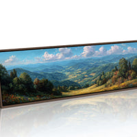 Sunlit Valley Beneath Endless Blue