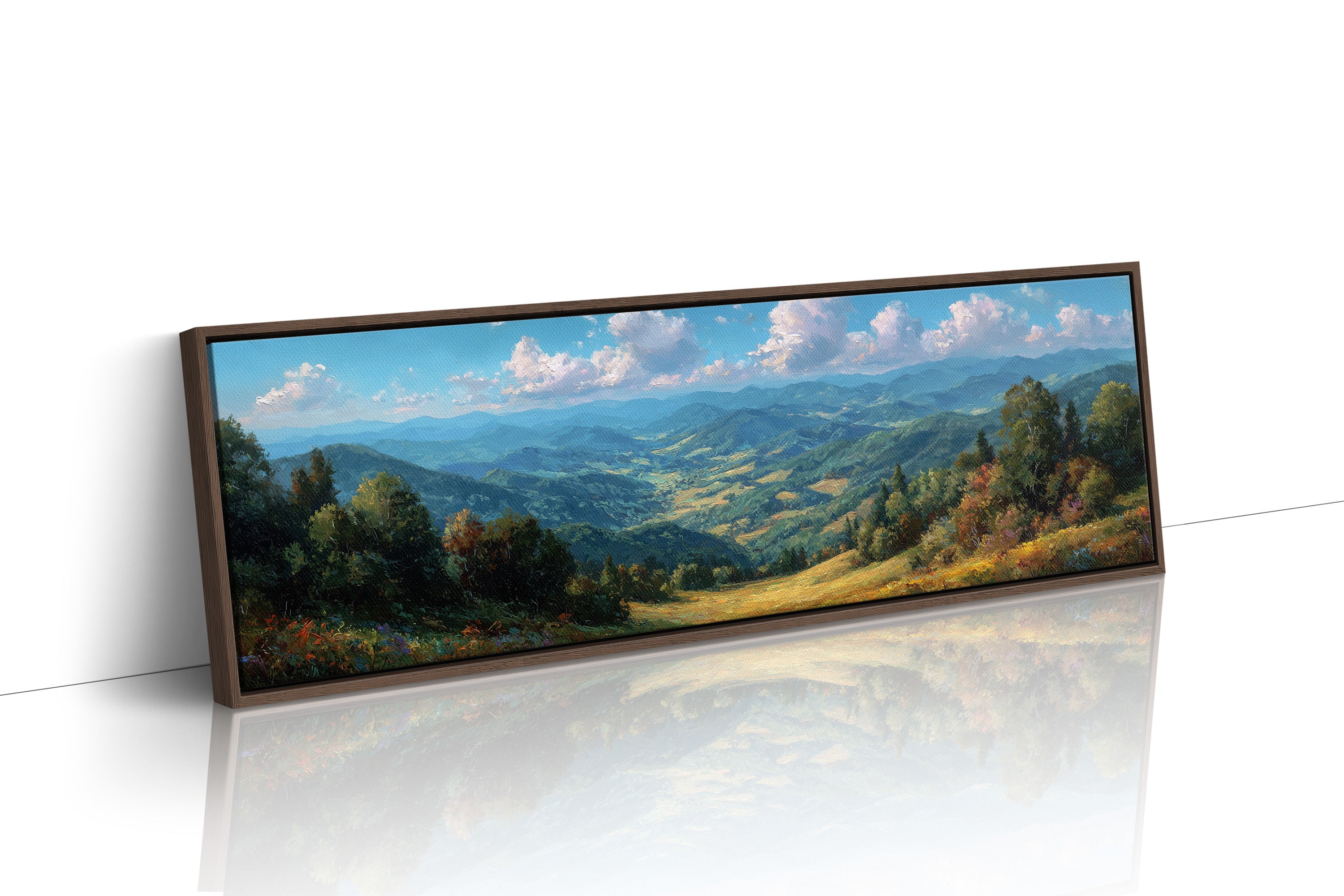 Sunlit Valley Beneath Endless Blue