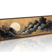 Moon Rising Through Storm Clouds