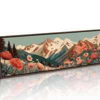 Wildflowers Beneath The Alpine Peaks