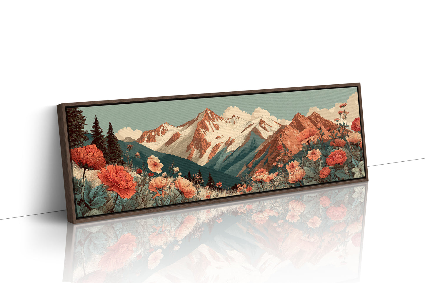 Wildflowers Beneath The Alpine Peaks